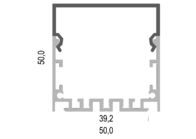 K&C 6063t5 Square Mount Pendant LED Strip Aluminium Profile