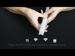 โปรไฟล์อลูมิเนียมมุม Led สําหรับตู้ 45 90 องศามุมแสง