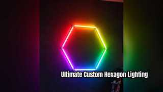 อัพเกรดพื้นที่ของคุณด้วยไฟ LED หกเหลี่ยม RGB