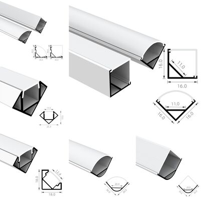 ราคาดี 6063 T5 อลูมิเนียมสลัด IP65 กันน้ํามุมติด LED โปรไฟลอลูมิเนียมสําหรับ LED สายโฮสติ้ง ออนไลน์