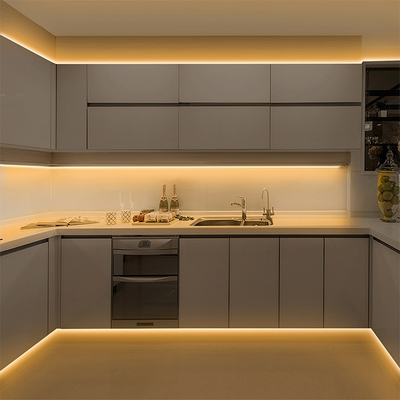 ไฟ LED Strip ตู้โคมไฟพื้นผิวมุมติดตั้งอลูมิเนียมโปรไฟล์ Alu Extrusion Housing Channel