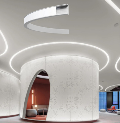LED Strip โปรไฟล์อลูมิเนียม Surface Mounted Super Slim U Channel โค้งงอโค้งงอได้ Alu ตัวอย่างฟรี