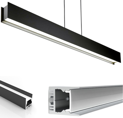 ราคาดี โปรไฟล์อลูมิเนียมแถบ LED ระงับจี้ไฟเชิงเส้น Led Strip Alu Channel Extrusion พร้อม PC Diffuser ออนไลน์