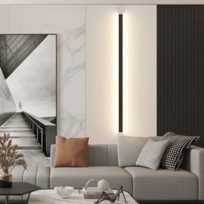 IP44/20 6063 ขึ้นและลง Corridor Wall LED Lighting โปรไฟล์อลูมิเนียมแบน K79