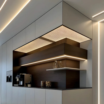 โปรไฟล์อลูมิเนียมแถบ LED สำหรับติดตั้งบนพื้นผิว Led อลูมิเนียม Channel