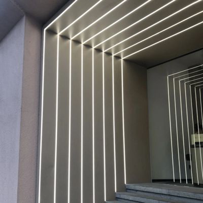 โปรไฟล์อลูมิเนียม LED 12 * 8 มม. แถบ LED บาง โปรไฟล์อลูมิเนียม Mount House 10mm LED Strip