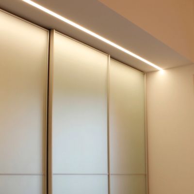 AL6063 T5 Alloy LED Strip Light Profile การเป่าด้วยทรายด้วย PC Diffuser