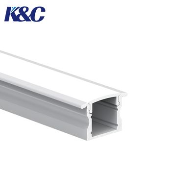 ราคาดี 6063 T5 Aluminum LED Profile 17.0x15.0mm for Embedded Installation ออนไลน์