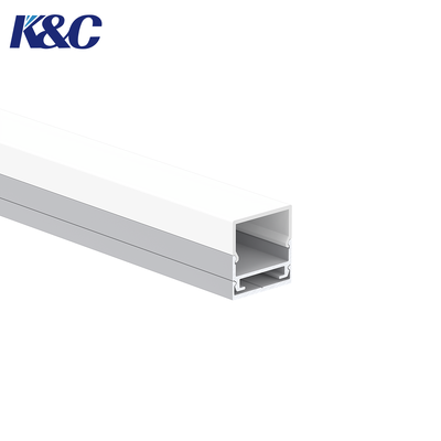 K29 โปรไฟล์อลูมิเนียม LED Strip Anodized พร้อม PC/PMMA Diffuser สําหรับระบบไฟ Strip W19.5 × H20.3mm