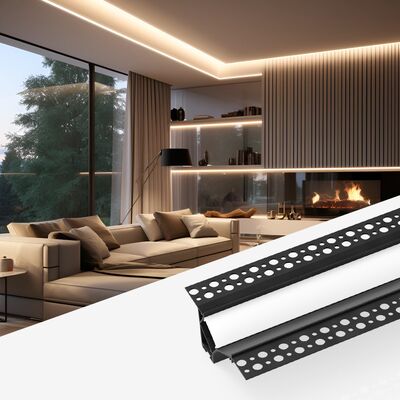 ราคาดี ความยาวที่กําหนดเอง 6063 อลูมิเนียมสลัด LED Skirting Board อลูมิเนียมโปรไฟล์ extrusion ด้วยแสงประกอบ ออนไลน์