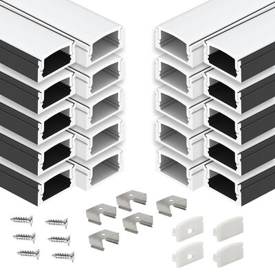 ราคาดี 6063 T5 อลูมิเนียมอัลลอยด์ LED Strip โปรไฟล์อลูมิเนียมด้วยการพ่นทรายออกซิเดชันสำหรับ PCB กว้างถึง 12 มม. ออนไลน์