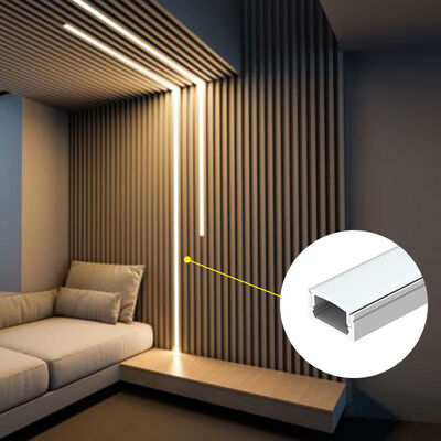 ราคาดี 6063 T5 อลูมิเนียมอัลลอยด์ LED Strip Channel พร้อม PC Diffused Cover สำหรับ Surface Mounted Linear Lighting ออนไลน์