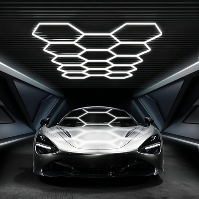 ไฟ LED Hex ไฟ Hexagon Panel ระบบแสง Modular เชื่อมต่อ Honeycomb ไฟเพดานสําหรับบ้านโรงรถสตูดิโอ สํานักงาน