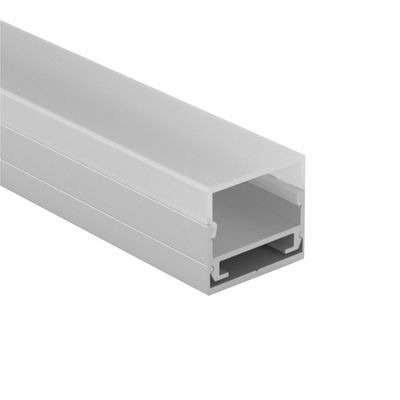 ราคาดี โปรไฟล์อลูมิเนียมแถบ LED แบบยึดพื้นผิวทรงสี่เหลี่ยมพร้อมฝาครอบ PC duffuser ออนไลน์
