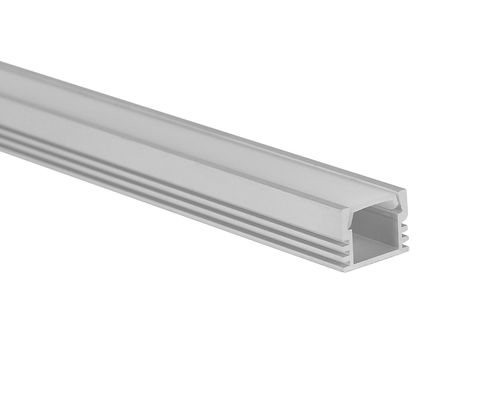 โคมไฟเชิงเส้น 16 * 12 มม. รางอลูมิเนียมพร้อมฝาครอบกระจายแสง PC