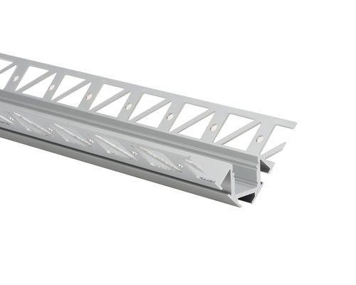 รายละเอียด Led อลูมิเนียมปิดภาคเรียนภายในสำหรับ drywall ผนังยิปซั่ม