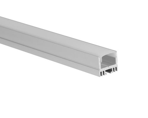 ความกว้างของตัวยึดพื้นผิว 17 มม. สูง 16 มม. LED Aluminium Extrusion พร้อม PC diffuser PC