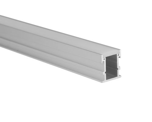 Outdoor 6063 T5 Opal diffuser PC สีดำพื้นผิวใต้ดิน H26mm LED Floor Profile