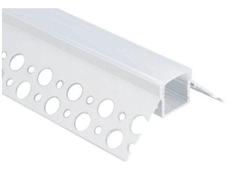 โปรไฟล์ LED อลูมิเนียมสำหรับโปรไฟล์ LED ปิดภาคเรียน Drywall ผนังยิปซั่มมุมแสงเชิงเส้น