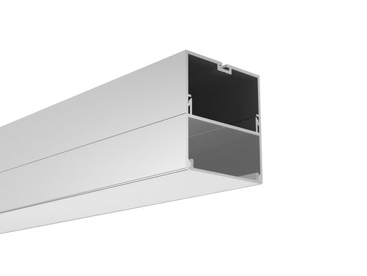 โปรไฟล์ LED แถบอลูมิเนียม 50 * 55 มม. ไดร์เวอร์ในโปรไฟล์ LED อลูมิเนียม