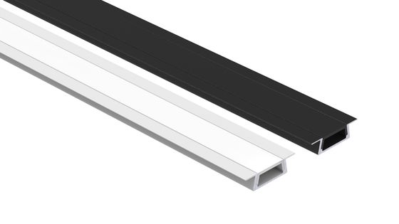 โปรไฟล์ LED อลูมิเนียมปิดภาคเรียน 6063 T5 พร้อมฝาปิดช่องอลูมิเนียม