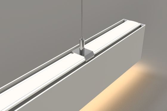 โปรไฟล์อลูมิเนียมแถบ LED W30xH55mm โปรไฟล์อลูมิเนียม LED ที่ถูกระงับ