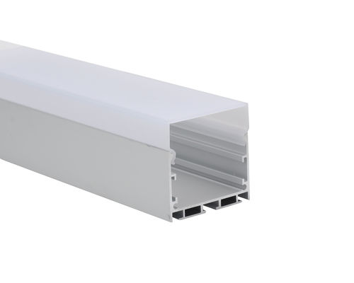 ราคาดี W50 * H50mm LED Strip โปรไฟล์อลูมิเนียมพ่นทราย 6063 T5 PC Diffuser Cover ออนไลน์