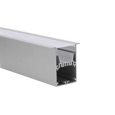 โปรไฟล์ Led อลูมิเนียมปิดภาคเรียนความกว้าง 50 มม. IP20 การพ่นทรายออกซิเดชัน