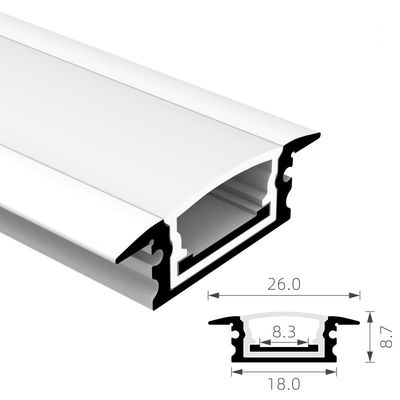 ราคาดี H8.7mm IP65 Square Waterproof LED Channel 6063 T5 Recessed Led Aluminium Profile ออนไลน์