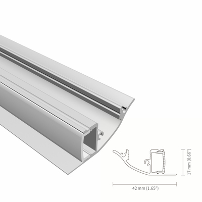 6063 โลหะผสมติดผนังโปรไฟล์ Led Drywall ยิปซั่ม K59 สเปรย์เคลือบ