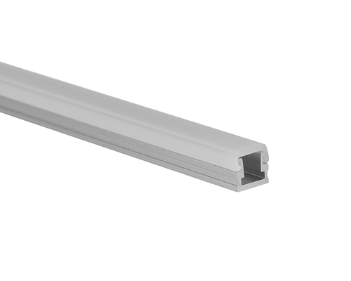 Anodized Small 8 * 7.5mm LED Strip โปรไฟล์อลูมิเนียมพร้อมฝาปิดท้าย