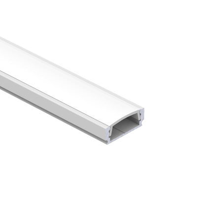 6061 6063 ที่อยู่อาศัยโปรไฟล์อลูมิเนียมแถบ LED สีดำฝาครอบใส