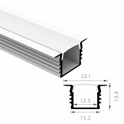 ราคาดี กันน้ำ Anodized LED Strip โปรไฟล์อลูมิเนียม t3 ถึง t8 temper ออนไลน์