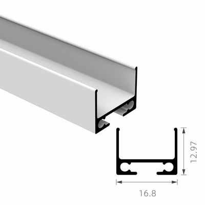 6063 t5 อลูมิเนียมสีดำโปรไฟล์ LED โปรไฟล์ระบายความร้อนอัด