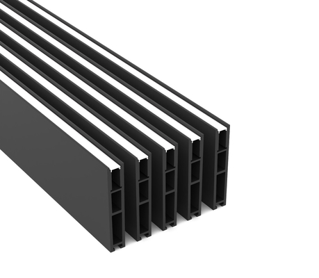 Ultra Thin Suspended 18 * 96.5mm LED Strip โปรไฟล์อลูมิเนียม End caps