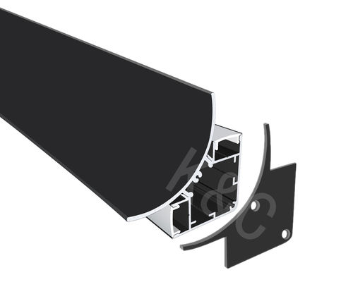 IP20 เรต 6063 T5 สหรัฐอะลูมิเนียม LED มุม โปรไฟล์อลูมิเนียมสําหรับแสง LED สเตรปที่ติดบนพื้นผิว