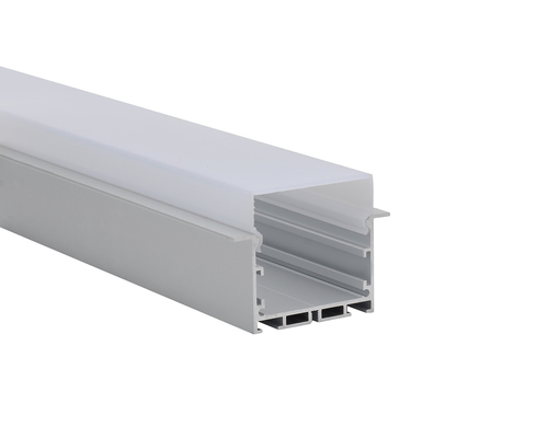 W50 * H50mm โปรไฟล์อลูมิเนียมไฟ LED แบบฝังพร้อม PC Diffuser