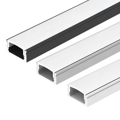 ราคาดี 17 * 9 มม. LED Strip Aluminium Profile Channel Extrusion พร้อม PC Cover ออนไลน์