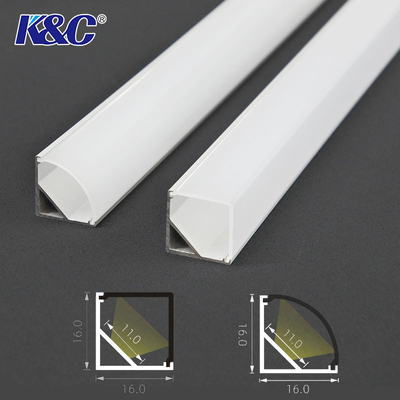 ราคาดี ช่องการอัดรีดโปรไฟล์อลูมิเนียมมุม LED สำหรับตู้ 45 ไฟมุม 90 องศา ออนไลน์