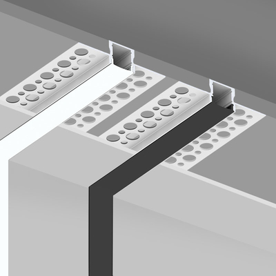 ROHS LED Plasterboard Profile Extrusion Housing สำหรับโคมไฟเพดาน