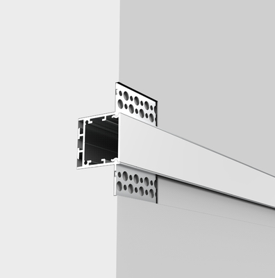 LED Plasterboard Profile ช่องอลูมิเนียมสำหรับยิปซั่ม Drywall พร้อมฝาครอบ PC