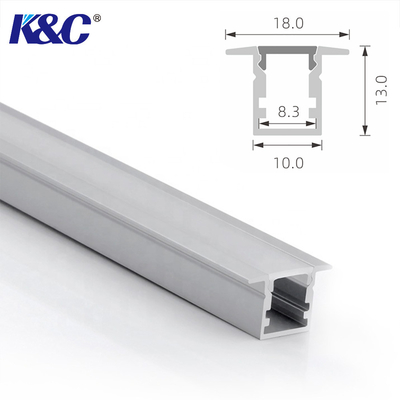 ราคาดี แบน 18 * 10 มม. ปิดภาคเรียนอลูมิเนียมโปรไฟล์ LED ติดตั้ง Indstallation ออนไลน์