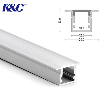 ราคาดี T3 Temper Aluminium Profile Extrusion Channel 20 × 13 มม. พีซีแบบฝังฝ้า ออนไลน์