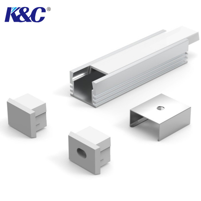 ราคาดี Pmma Frosted Led Strip โปรไฟล์อลูมิเนียมอัลลอยด์พ่นทรายพร้อมฝาครอบพีซี ออนไลน์