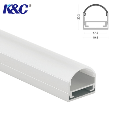 ราคาดี 6063 T5 LED อลูมิเนียมอัลลอยด์ช่องพ่นทราย 17mm PCB Width ออนไลน์