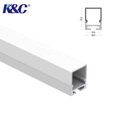 โปรไฟล์การอัดขึ้นรูปอลูมิเนียม LED ความยาว 2.5 ม. พร้อม PC Diffuser Cover