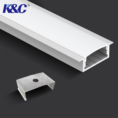 ราคาดี PMMA Diffuser โปรไฟล์ LED อลูมิเนียมปิดภาคเรียนความยาว 2.5 ม. พ่นทราย ออนไลน์