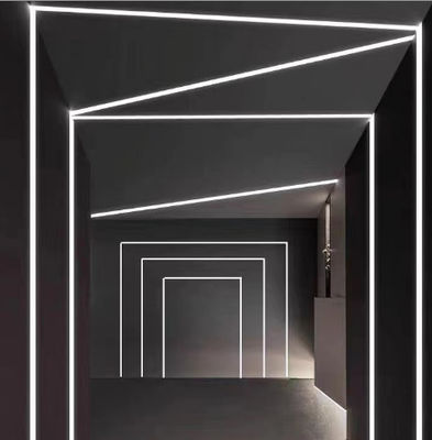 6063 อลูมิเนียม LED โปรไฟล์พลาสเตอร์บอร์ด