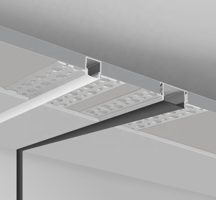 T5 6063 Pc Pmma โปรไฟล์ Led อลูมิเนียมปิดภาคเรียน 5mm Pcb สำหรับ Drywall