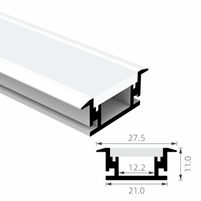 ราคาดี Strip Light 6063t5 โปรไฟล์อลูมิเนียม LED แบบฝังตัว Alu Alloy Channel Housing Extruded ออนไลน์